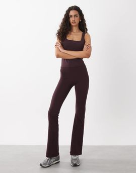 Cotton On Cotton On active ultra soft contour flare pants in italian plum-Purple