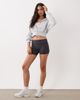 Cotton On Cotton On active ultra soft roll over shortie shorts in graphite-Gray - 2