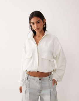 Cotton On Cotton On active utility windbreaker in coconut milk-White