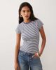 Cotton On Cotton On all day T-shirt in navy white striped print - 1