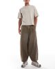 Cotton On Cotton On arlo baggy balloon pants in chocolate brown - 1
