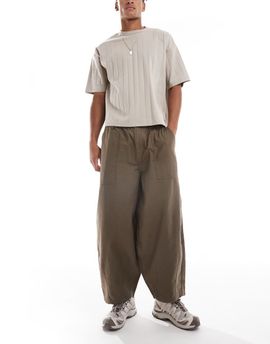 Cotton On Cotton On arlo baggy balloon pants in chocolate brown
