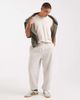 Cotton On Cotton On baggy cuffed track sweatpants in bone-Neutral - 2