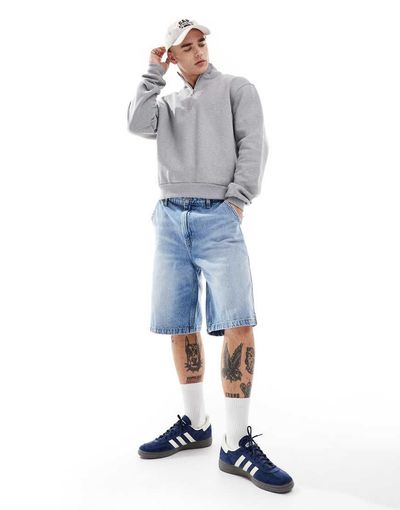 Cotton On Cotton On baggy jort in cannonball blue