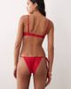 Cotton On Cotton On balconette bikini set in spicy red shimmer - 2