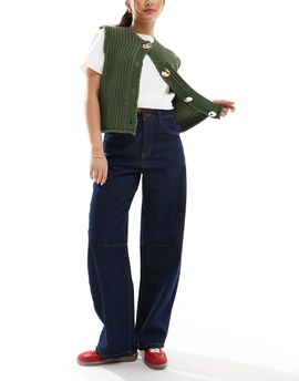 Cotton On Cotton On barrel jeans in indigo-Blue