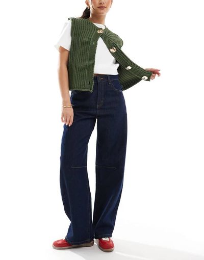 Cotton On Cotton On barrel jeans in indigo-Blue
