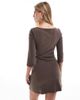 Cotton On Cotton On bella mini dress in dark truffle-Brown - 4