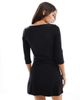 Cotton On Cotton On bella three quarter length sleeve mini dress in black - 2