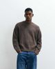 Cotton On Cotton On box fit crew knit sweater in washed coffee-Brown - 1