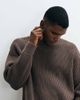 Cotton On Cotton On box fit crew knit sweater in washed coffee-Brown - 3