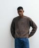 Cotton On Cotton On box fit crew knit sweater in washed coffee-Brown - 4