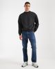 Cotton On Cotton On box fit crew sweater in washed black - 2