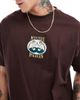 Cotton On Cotton On box fit Paris graphic t-shirt in washed chocolate-Brown - 1