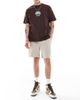 Cotton On Cotton On box fit Paris graphic t-shirt in washed chocolate-Brown - 2