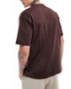Cotton On Cotton On box fit Paris graphic t-shirt in washed chocolate-Brown - 4