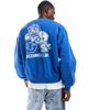 Cotton On Cotton On boxy fit crew neck sweatshirt with tiger graphic in blue - 1
