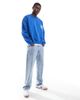 Cotton On Cotton On boxy fit crew neck sweatshirt with tiger graphic in blue - 4