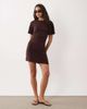 Cotton On Cotton On boxy side tuck T-shirt dress in dark oak-Brown - 1