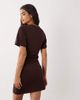 Cotton On Cotton On boxy side tuck T-shirt dress in dark oak-Brown - 4