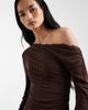 Cotton On Cotton On brooke asymmetric mini dress in brown - 3
