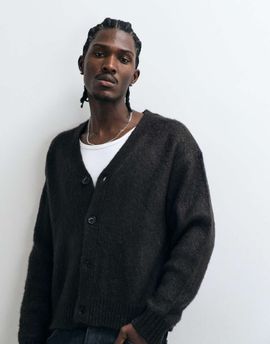Cotton On Cotton On button down boxy cardigan in gray
