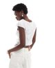 Cotton On Cotton On cap sleeve button up shirt in white - 4