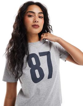 Cotton On Cotton On classic tee with sporty graphic in gray