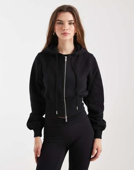 Cotton On Cotton On contour zip up jacket in black
