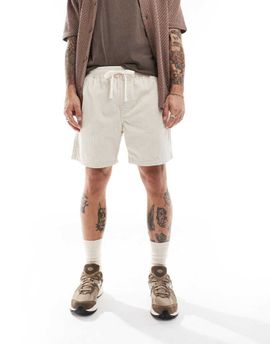 Cotton On Cotton On cotton cord shorts in off white
