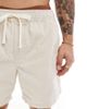 Cotton On Cotton On cotton cord shorts in off white - 3