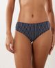Cotton On Cotton On cotton lace cheeky briefs in sienna striped navy-Multi - 1