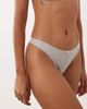 Cotton On Cotton On cotton thong with rose in gray-White - 4