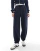 Cotton On Cotton On cozy boyfriend cuffed sweatpants in washed total eclipse - part of a set-Navy - 4