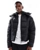 Cotton On Cotton On cropped puffer jacket in black - 1