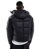 Cotton On Cotton On cropped puffer jacket in black - 3