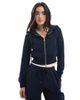 Cotton On Cotton On cropped zip up hoodie in total eclipse - part of a set-Navy - 1