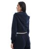 Cotton On Cotton On cropped zip up hoodie in total eclipse - part of a set-Navy - 2