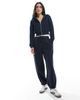 Cotton On Cotton On cropped zip up hoodie in total eclipse - part of a set-Navy - 4