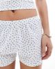 Cotton On Cotton On ditsy print pajama shorts in white and blue - part of a set - 4