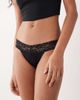Cotton On Cotton On everyday lace comfy g-string thong in black - 3