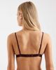 Cotton On Cotton On everyday lace triangle padded bralette in chocolate plum-Navy - 2