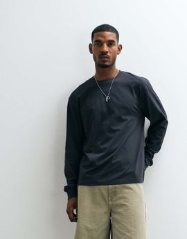 Cotton On Cotton On everyday long sleeve T-shirt in washed black