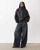 Cotton On Cotton On faux leather funnel neck bomber jacket in black - 2