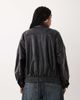 Cotton On Cotton On faux leather funnel neck bomber jacket in black - 4