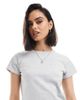 Cotton On Cotton On fitted 90s baby tee in gray - 1