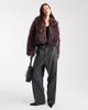 Cotton On Cotton On gigi faux fur jacket in burgundy-Red - 1