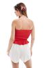 Cotton On Cotton On girlfriend shorts in white with rose detail - 4