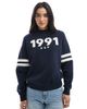 Cotton On Cotton On graphic vintage style sweatshirt in total eclipse-Navy - 2