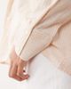 Cotton On Cotton On haven oversized dad shirt linen blend in guava stripe-Neutral - 3